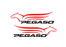 adesivi Moto - 2   adesivi Loghi Aprilia Pegaso- stickers Aprilia Pegaso
