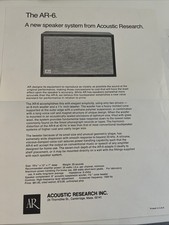 Acoustic  Research AR-6