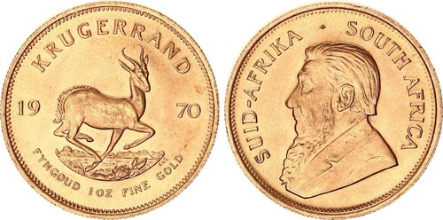 Sudafrica krügerrand 1970 1 - krügerrand,