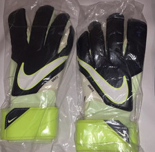 Guanti portiere calcio uomo Nike Grip 3 nero/giallo nuovi con etichette taglia 9