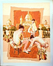 Franco Marzilli - Serigrafia originale numerata e firmata