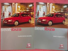 Depliant Brochure  SEAT IBIZA 1999/2000 Dati tecnici pg 8 + Colori/ interni pg 2