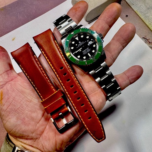 21mm brown leather - 21mm,