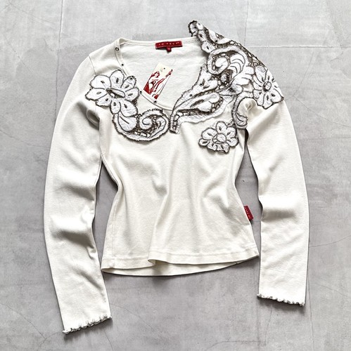 Shirt manica lunga ricamata - t-shirt,