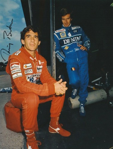 Thierry boutsen foto firmata - boutsen, a