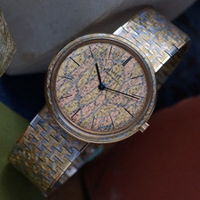 Piaget Rara Rif. 12301 A3 tricolore oro 18 kt 34 mm automatico anni 70