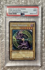 Yu-Gi-Oh! Dark Magician BPT-001 2002 PSA 9 Reverse Foil Error ? POP 24 ?