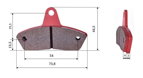Pastiglie dei freni - (set, 2)