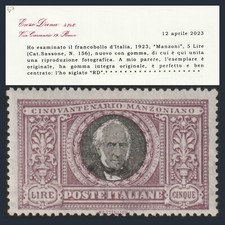 Regno d'Italia 1923 Manzoni L