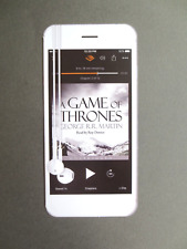 2017 Bookmark AUDIBLE Game of Thrones George R R Martin Advertising Shaped