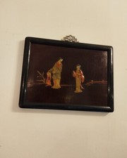 Coppia quadri cinesi legno - , a