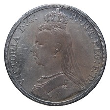1 corona 1887 - Crown - Londra - Vittoria - Regno Unito - MB-BB