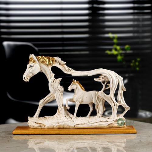 Poliresina cavallo statua con - cavallo,