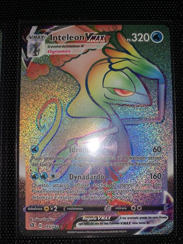 Carta pokemon inteleon vmax - pokemon,