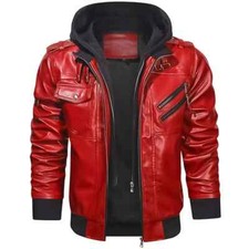 Giubbotto pelle uomo con