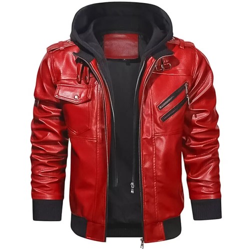 Giubbotto pelle uomo con