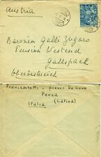 G183-ANNO SANTO MCML, L. 55 SU BUSTA, DA PONZA PER L' AUSTRIA, 1950