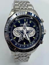 Orologio GMT Invicta NFL Dallas Cowboys Uomo - 43 mm, Acciaio (44991)