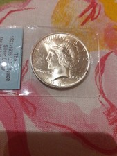 dollaro argento "silver dollar" Peace 1922 Uncirculated 