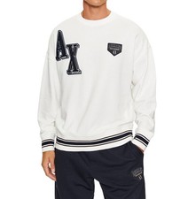 Felpa Uomo Bianco Armani