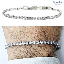 Bracciale tennis bianco in