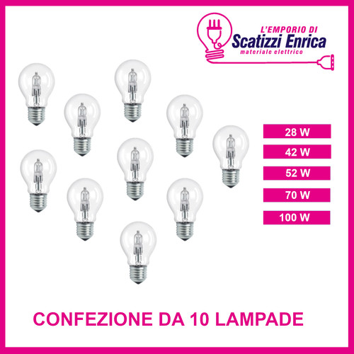 Lampada alogena goccia e27 - lampada,
