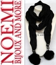 SCIARPA DONNA PON PON NERA NOVITA OFFERTA 