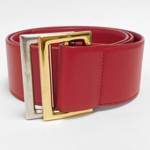 Gucci cintura larga pelle - in,