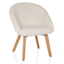 Sedia imbottita con gambe in