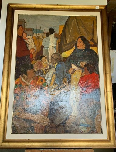 Painting caravan of sinti - -,