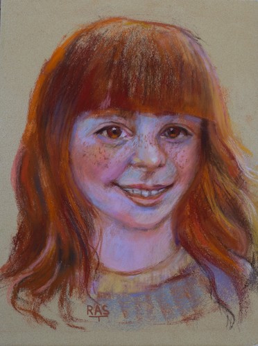 Quadro bambina con - bambina, capell
