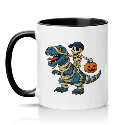 Skeleton riding mummy rex - mummy, t-rex
