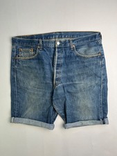 Levis 501 Jeans Shorts Blue Wash W38 6