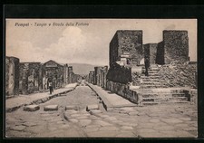 Cartolina Pompei, Tempio e