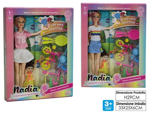 Bambola nadia con figlia - bambola,