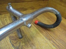 SET MANUBRIO E STELO QUILL VINTAGE CINELLI TRACK PISTA ACCIAIO