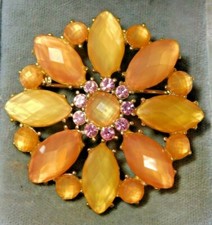 Spilla Vintage Con Gerbera