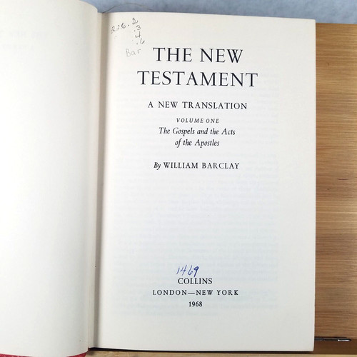The new testament vol - the, i: