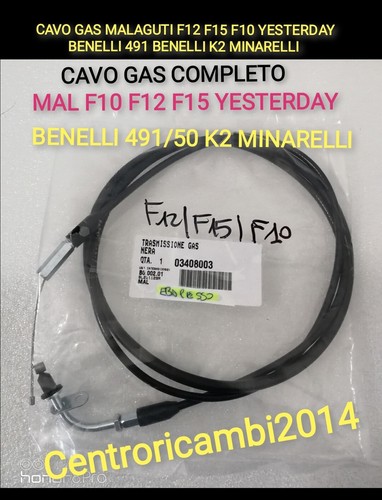 Cavo gas malaguti - f15, f10