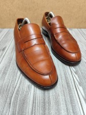 CHURCH'S KENT MOCASSINO LOAFERS IN PELLE MARRONE CHIARO - UK 9.5 F 93 - BUONE