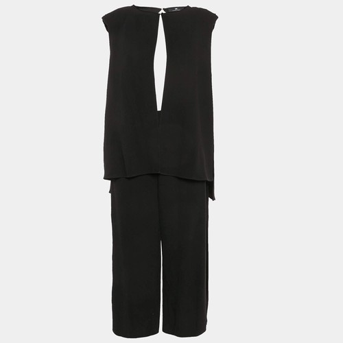 Elisabetta franchi black crepe - black,