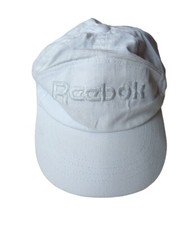 *HH* Cappello hat bonnet cappellino berretto Vintage Reebok Bianco Anni 80