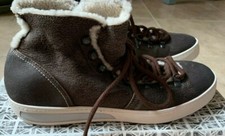 Sneakers alte stringate uomo bianche Premiata marroni scamosciate euro 42 US 8,5 NUOVE