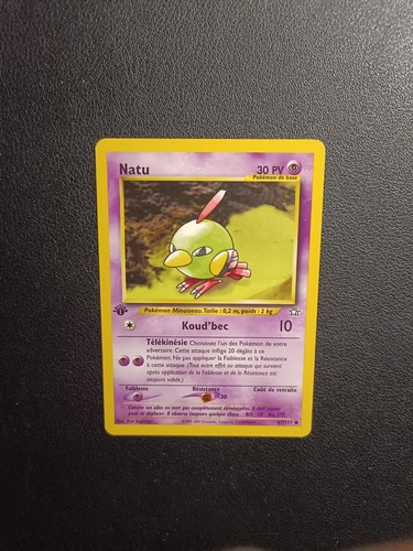 Carte pokémon natu 111 - carte,