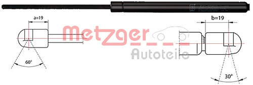 Metzger gasfeder motore - metzger,