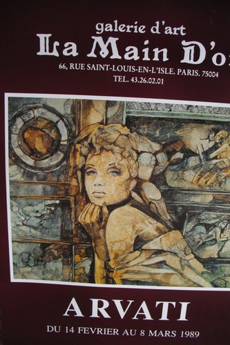 Affiche galerie arvati - de, de
