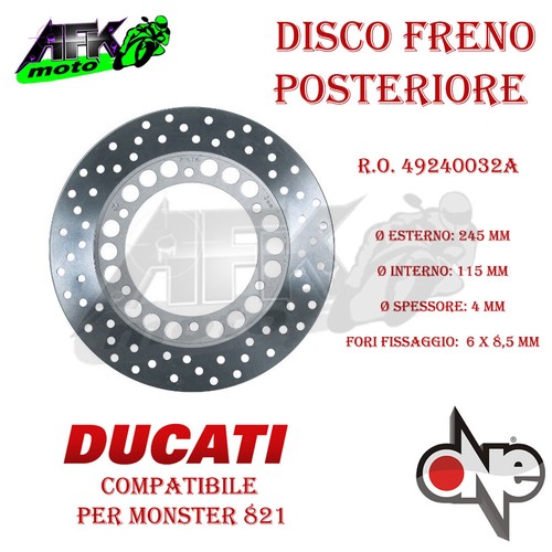 Disco freno posteriore per - disco,