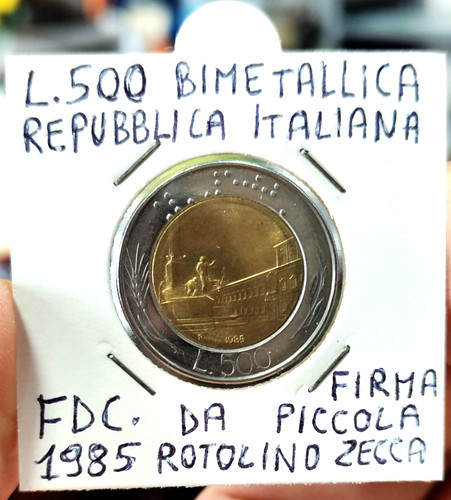 Moneta 500 anno 1985 - moneta,