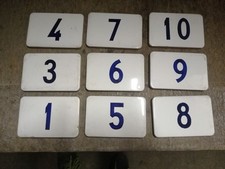 NUMERO CIVICO 1 Ceramica VARI NUMERI SCELTA su quelli visibili in foto