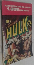 INCREDIBILE HULK GIGANTE CORNO  n° 5 - " completo bollino " del 1980